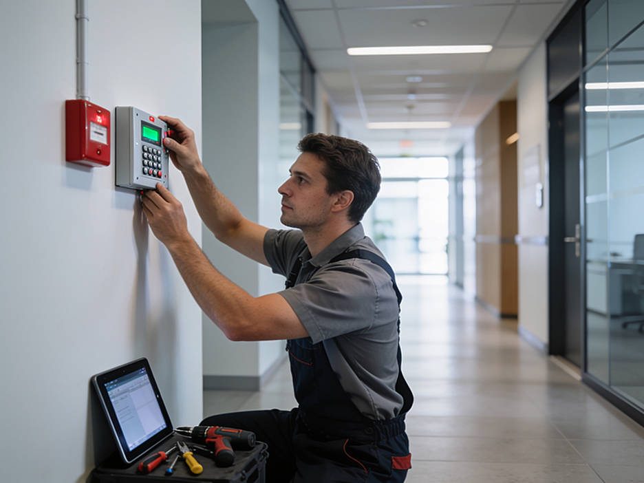 controllo del rilevatore di incendio